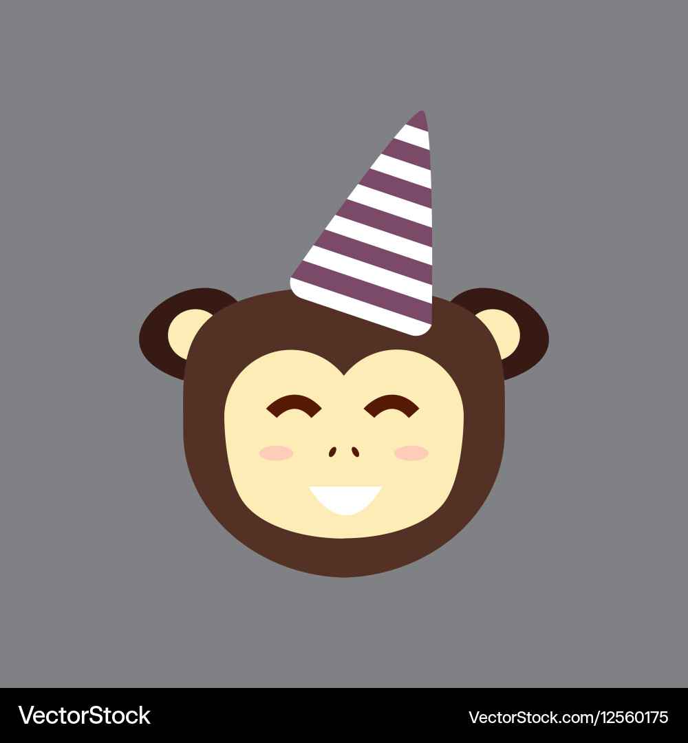 Monkey head Royalty Free Vector Image - VectorStock