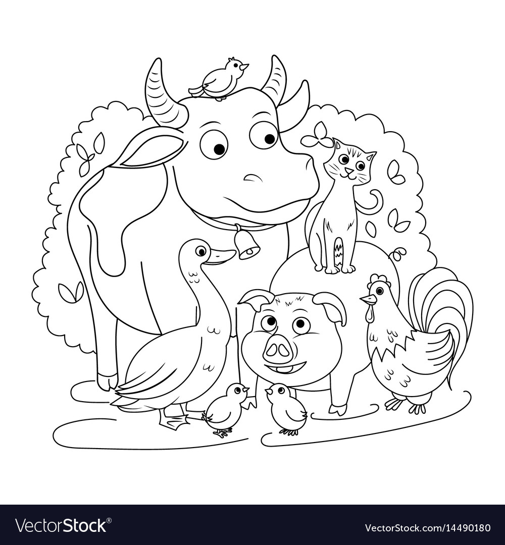 free farm animals coloring pages for kids