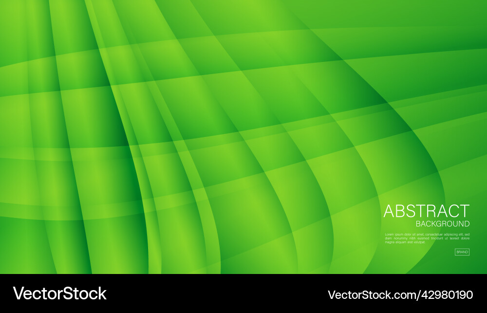 Green wave abstract background Royalty Free Vector Image