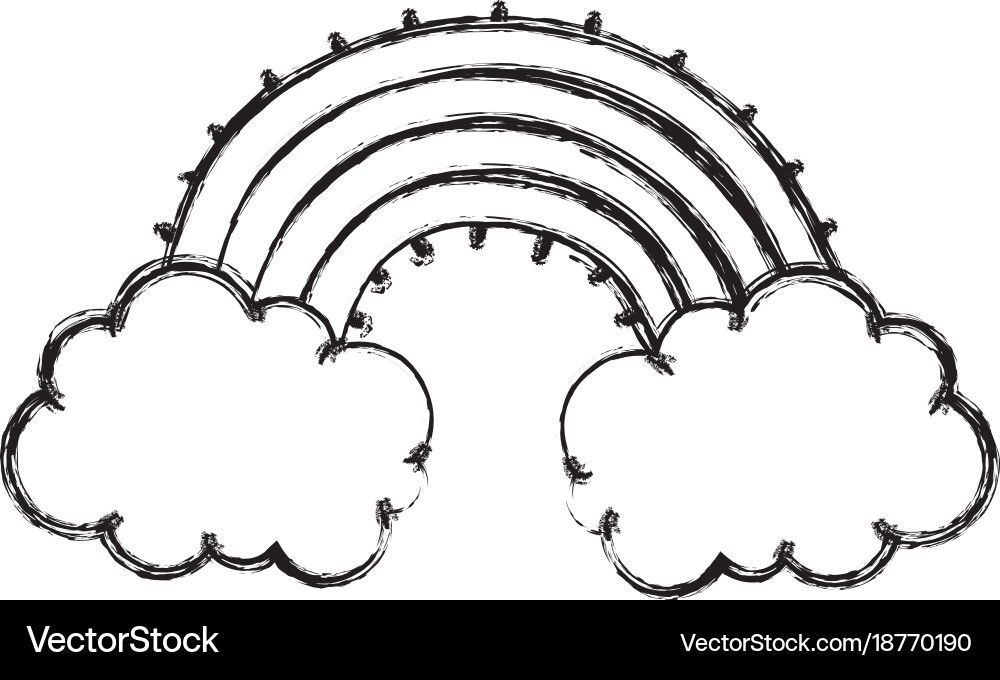 Isolated rainbow design Royalty Free Vector Image
