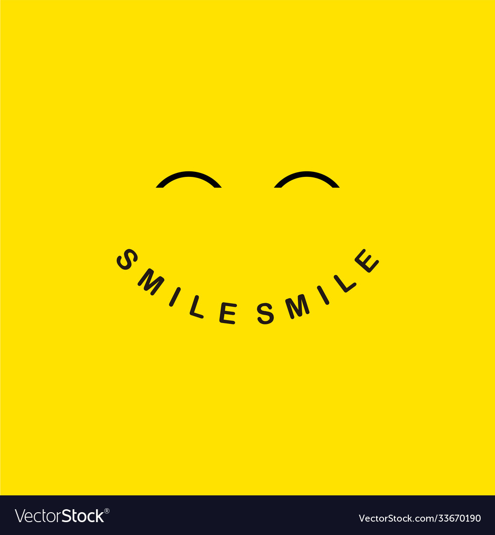 Smile logo template design Royalty Free Vector Image