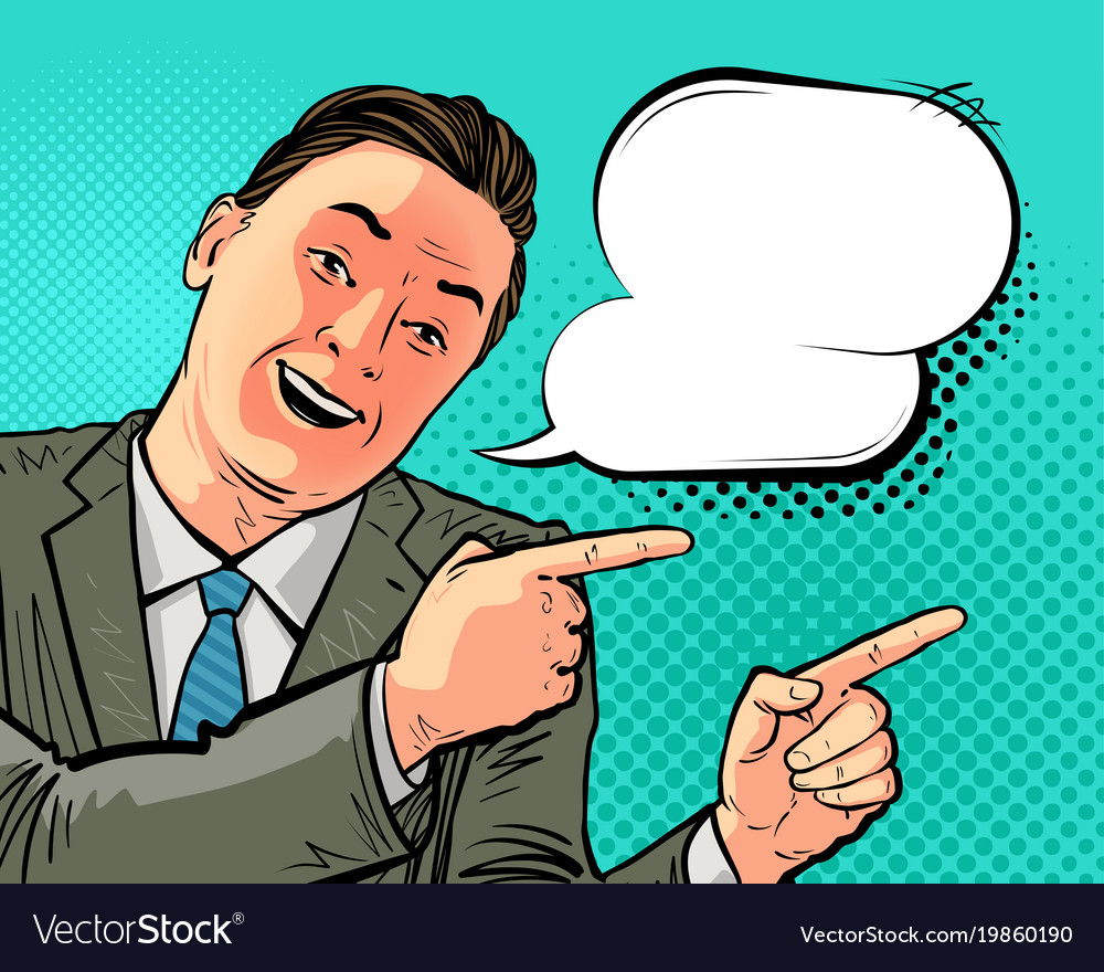 Successful businessman or happy man in business Vector Image