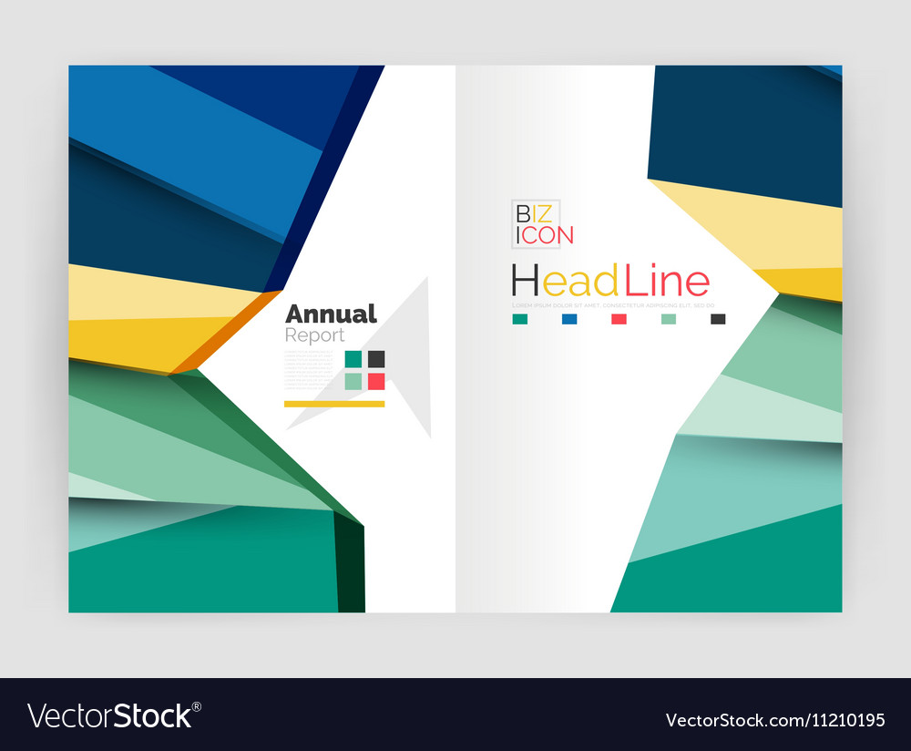 Business annual report abstract backgrounds Vector Image
