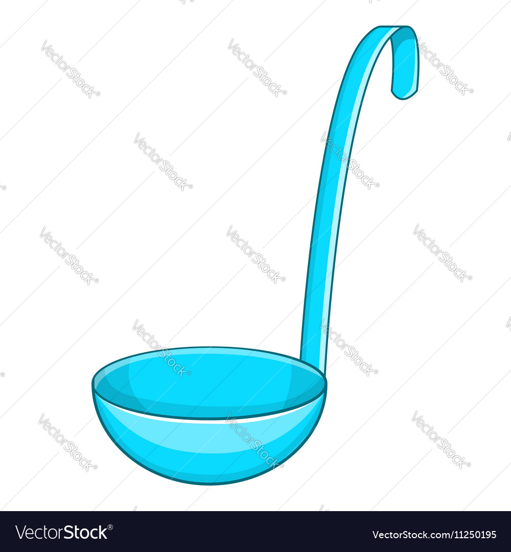 Ladle icon cartoon style Royalty Free Vector Image