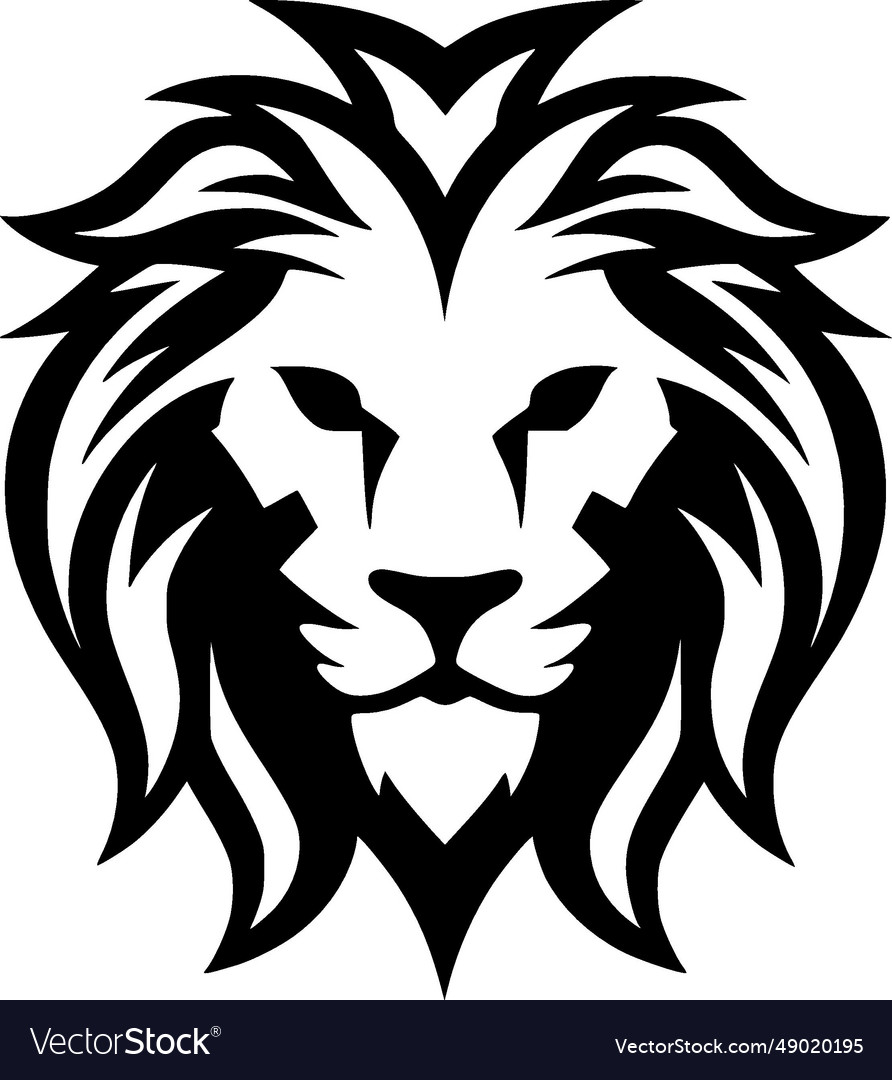 Lion - Minimalist And Simple Silhouette Royalty Free Vector