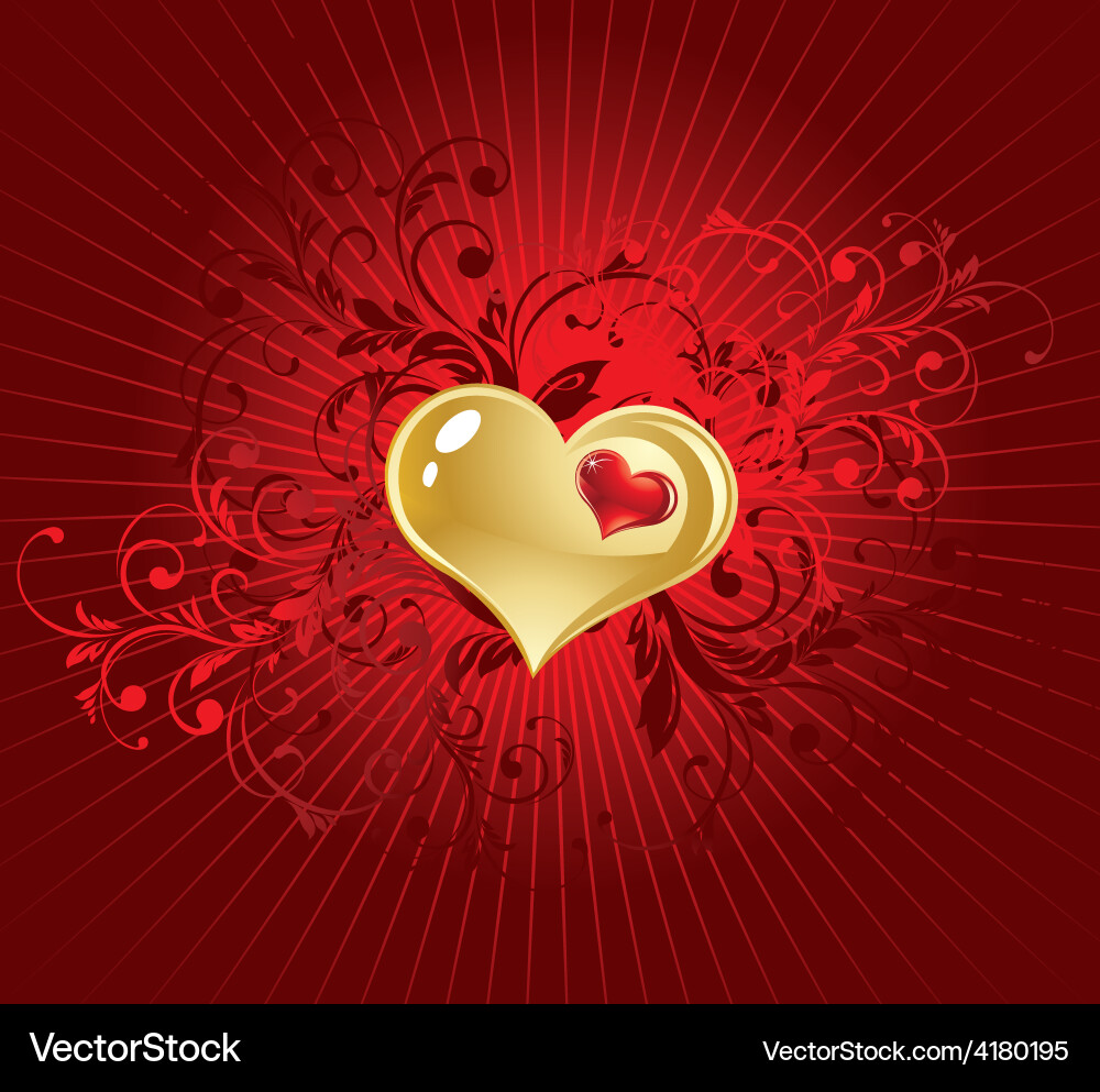 Red valentines background Royalty Free Vector Image