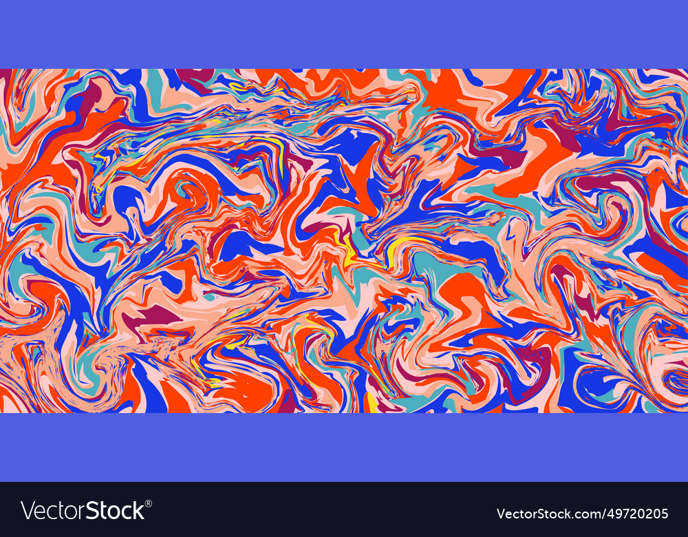 Brutalism abstract wave color painting background Vector Image