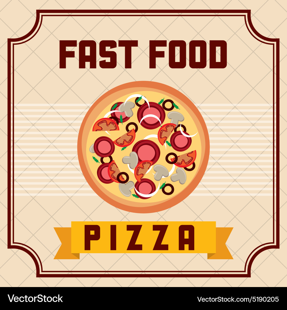 Fast food Royalty Free Vector Image - VectorStock
