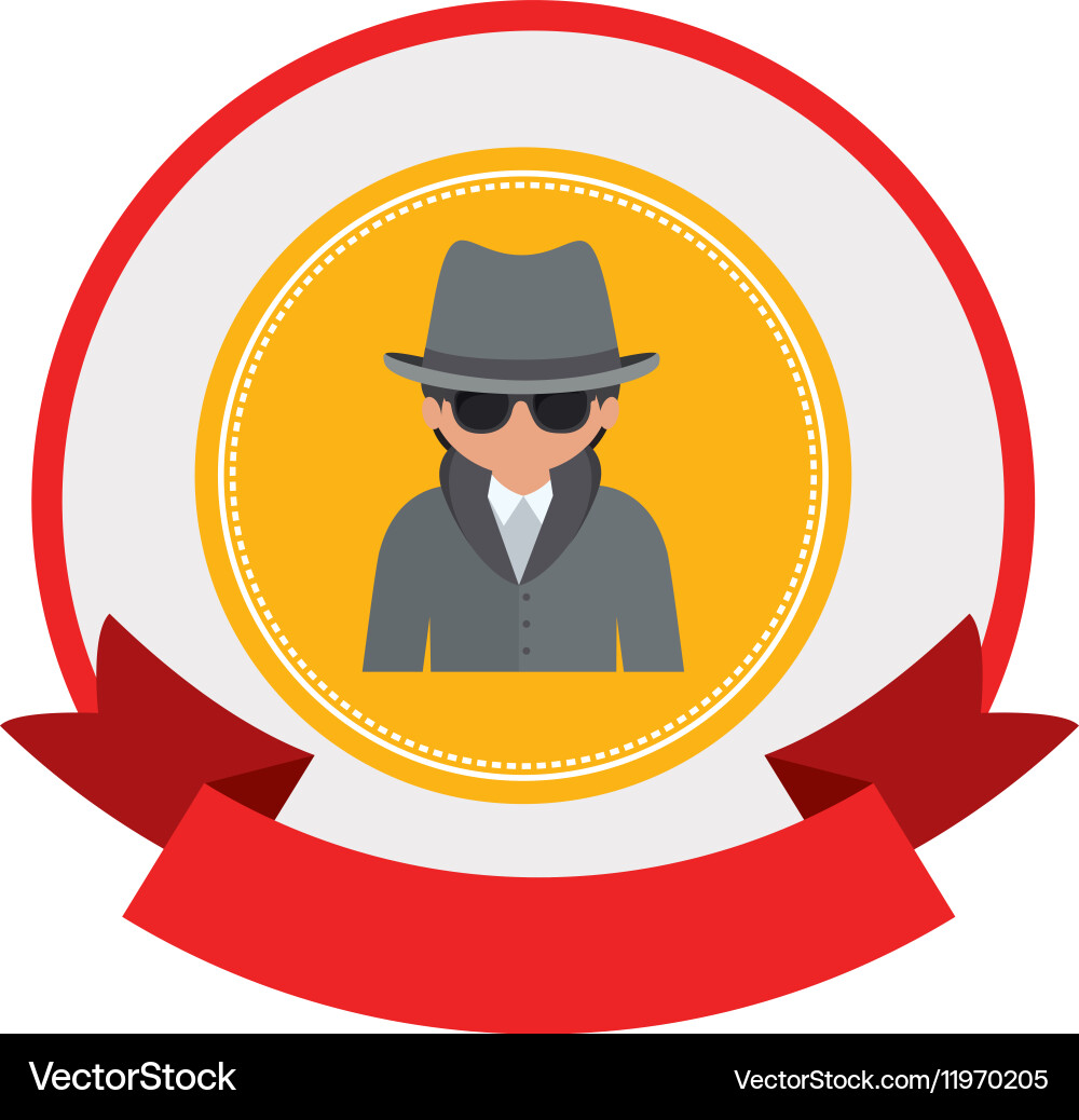 Hacker of security system design Royalty Free Vector Image