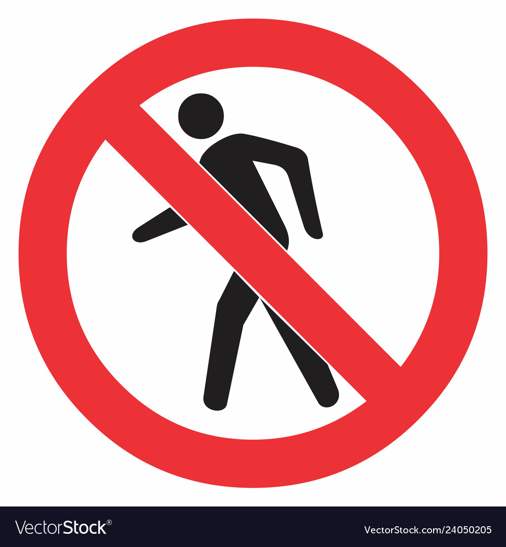 No Pedestrian Sign Images - Free Download on Freepik