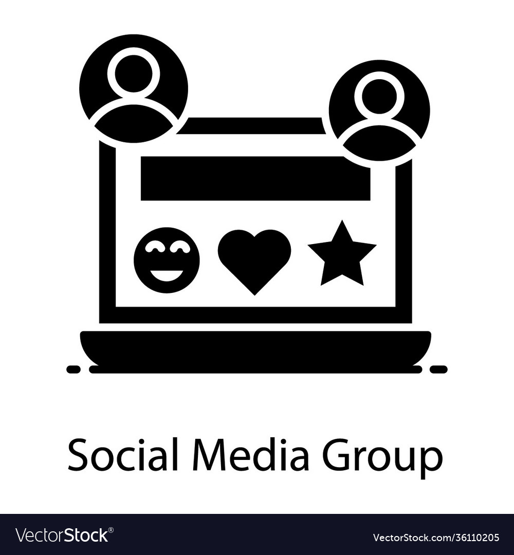 Social media groups Royalty Free Vector Image VectorStock