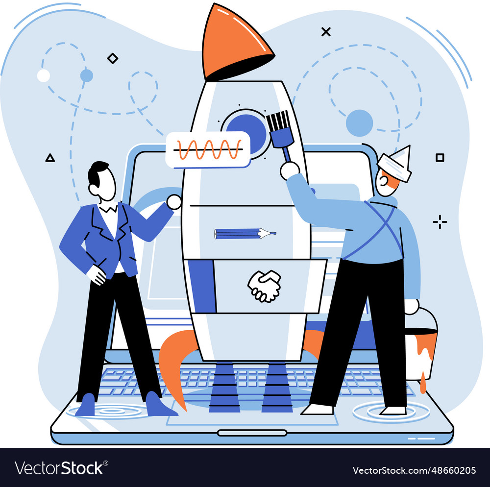 Team solving problems solve business problem Vector Image
