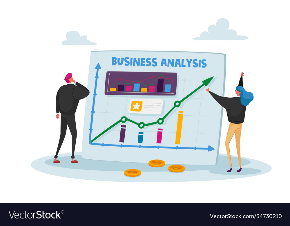 Businesspeople Characters Office Employees Data Vector Image