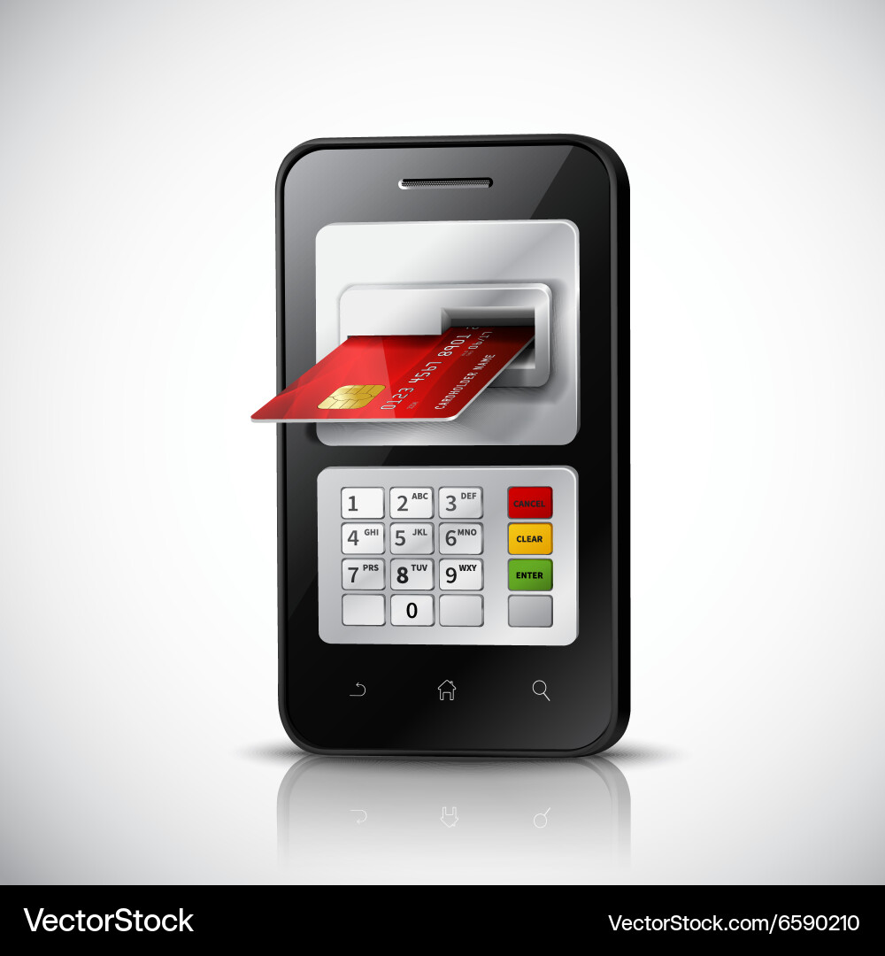 Mobile Banking Concept Royalty Free Vector Image