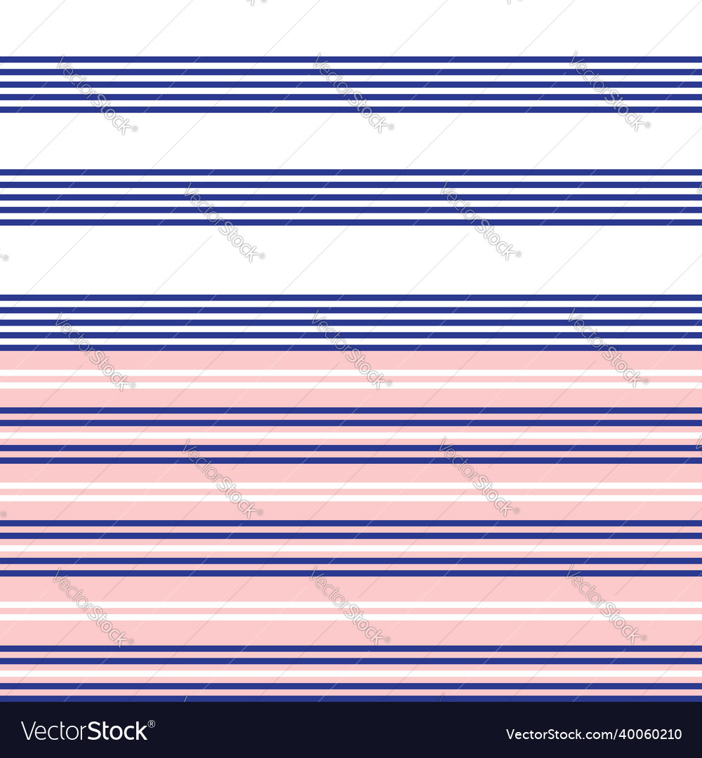 Pink double striped seamless pattern design Vector Image