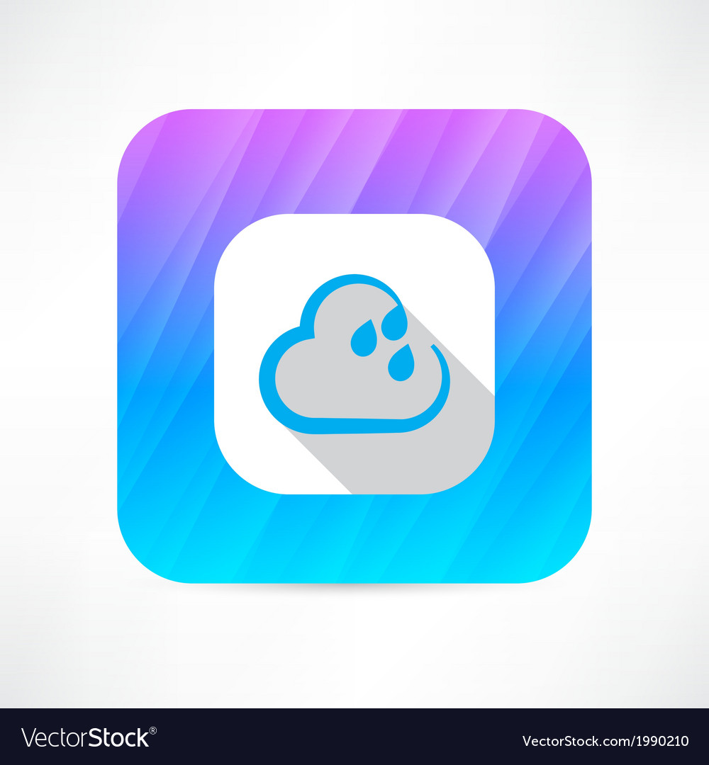 Rain cloud icon Royalty Free Vector Image - VectorStock