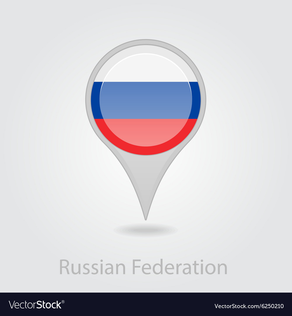 Flag map of russia Royalty Free Vector Image - VectorStock