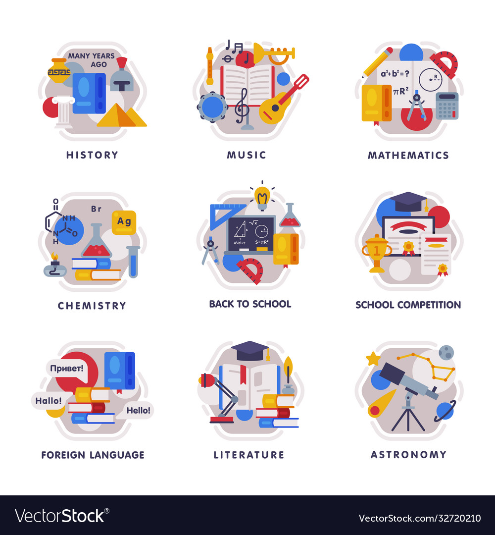 15 School Subject Icons By Creativevip School Subject - vrogue.co