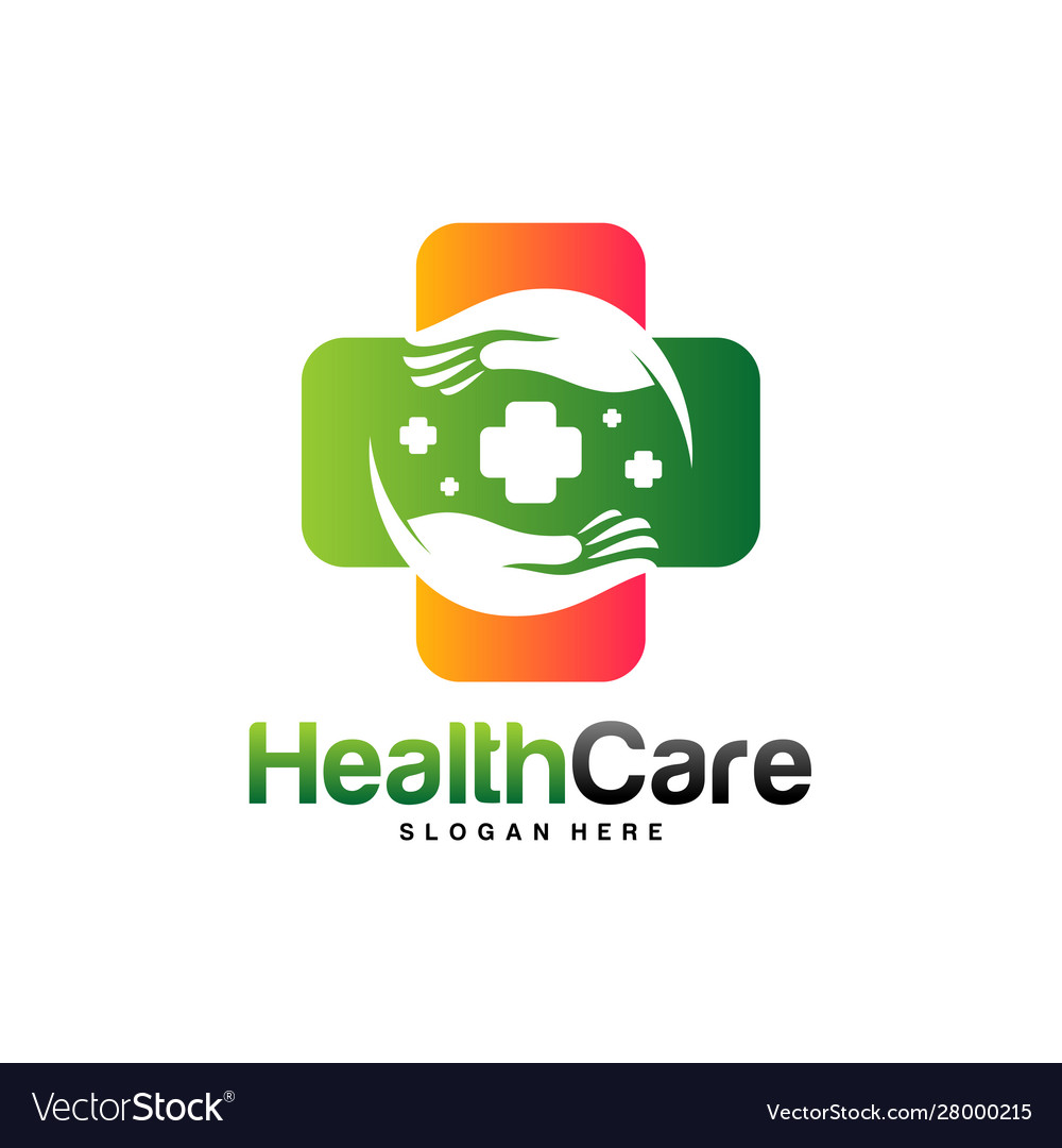 Health care logo design concept Royalty Free Vector Image