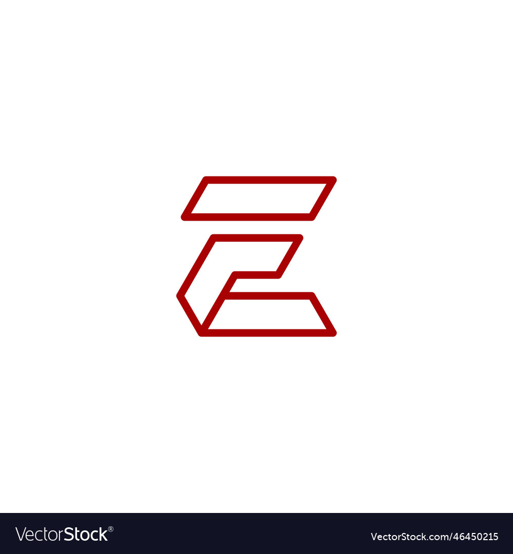 Initial letter fe logo template design Royalty Free Vector