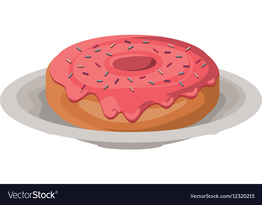 Isolated donut design Royalty Free Vector Image