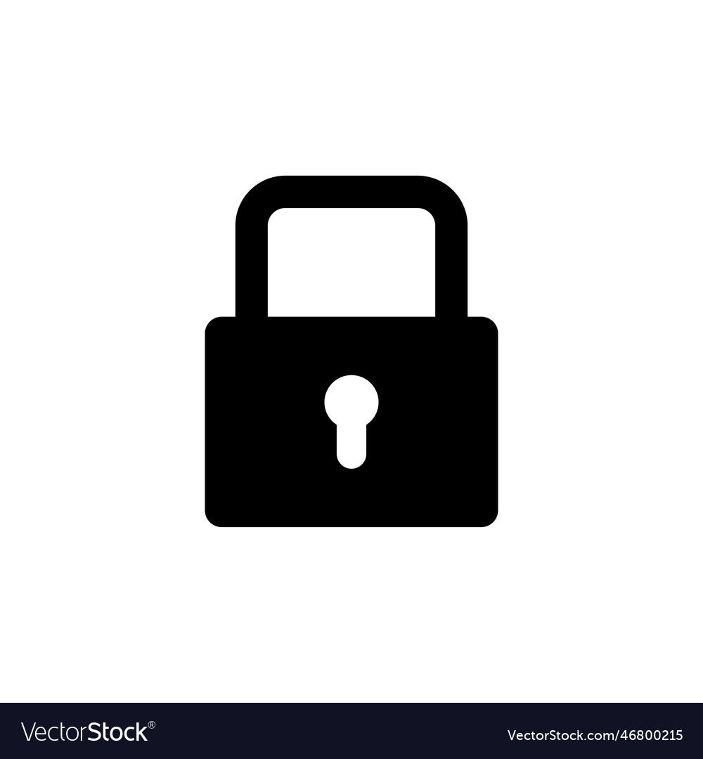 Lock icon padlock icon encryption icon security Vector Image