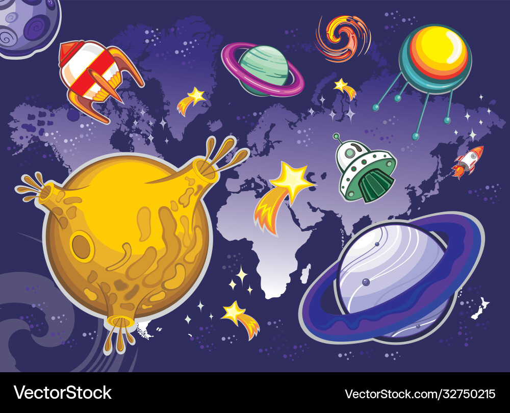 Space background Royalty Free Vector Image - VectorStock