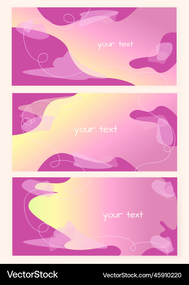 Abstract background set Royalty Free Vector Image
