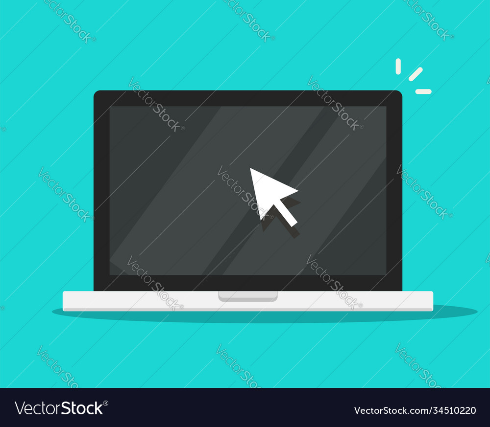 Pointer mouse arrow cursor clicking on computer Vector Image