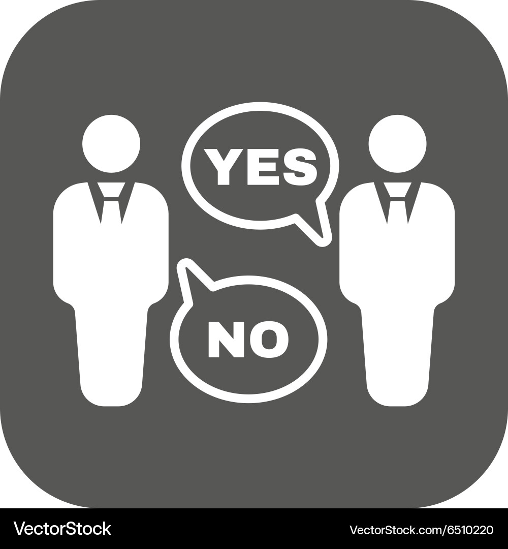 The dispute icon Dialog and negotiation Royalty Free Vector
