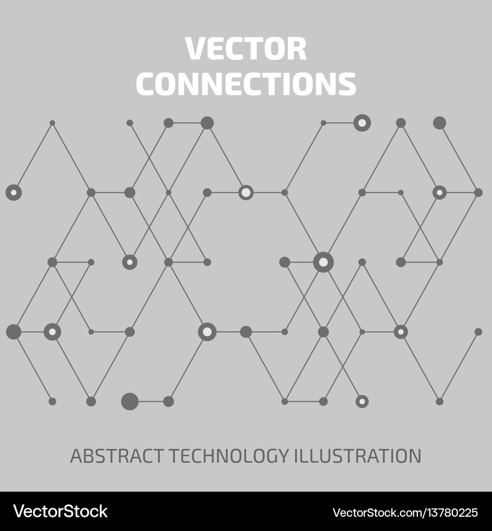 Connect Abstraction Royalty Free Vector Image Vectorstock