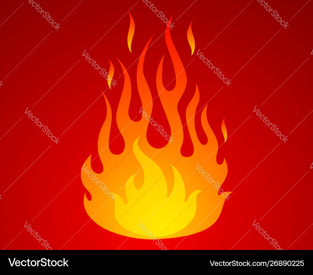 Icon fire Royalty Free Vector Image - VectorStock