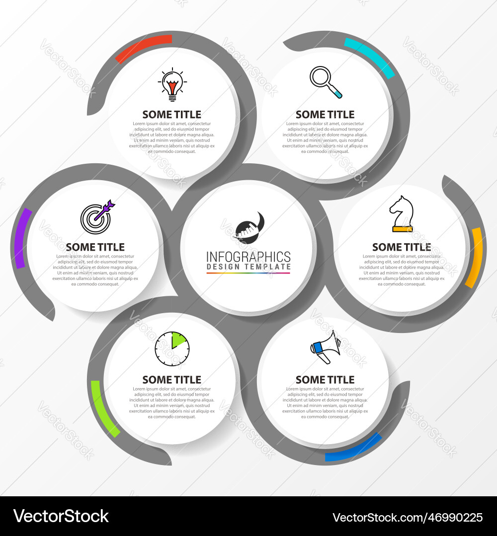 Infographic design template creative concept Vector Image