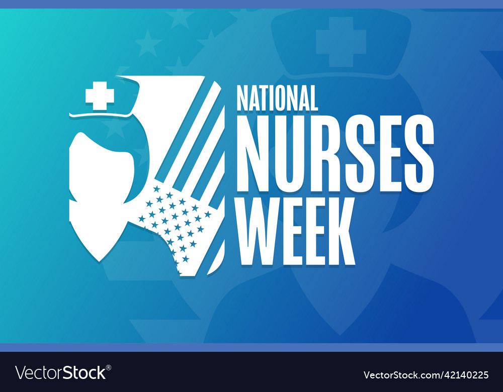 National Nurses Week Holiday Concept Template Vector Image