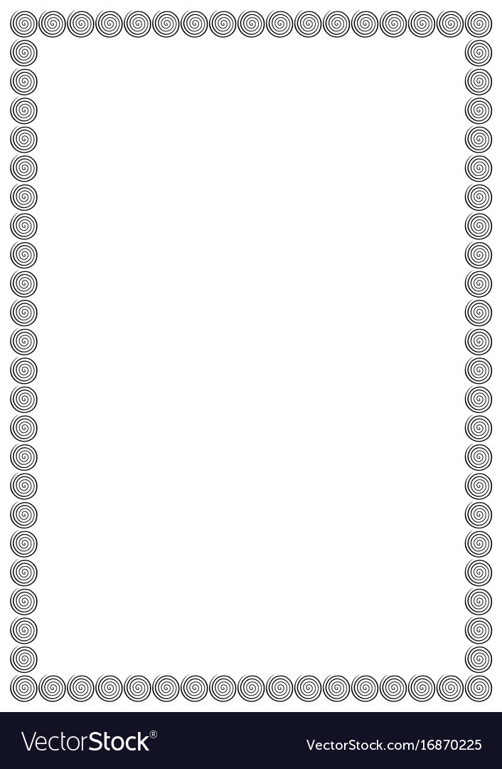 Page border a4 design for project Royalty Free Vector Image