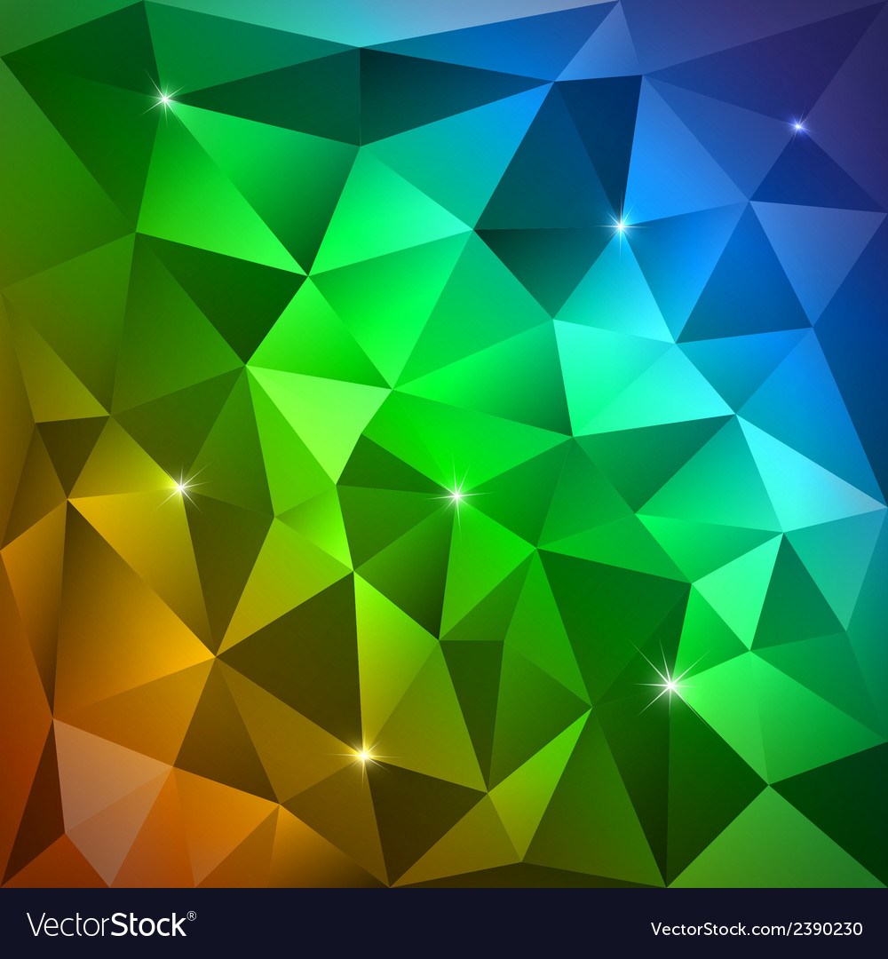 Rainbow triangles Royalty Free Vector Image VectorStock