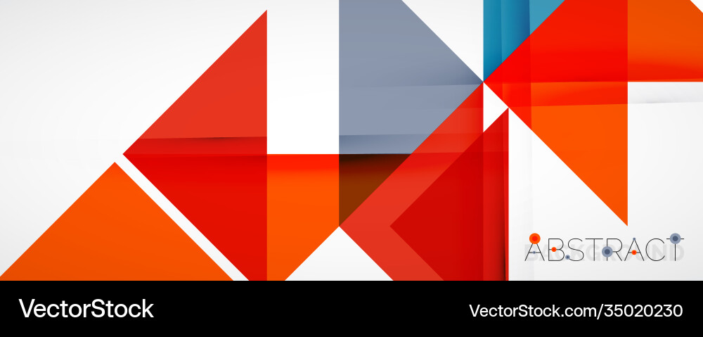 Set triangle geometric backgrounds Royalty Free Vector Image