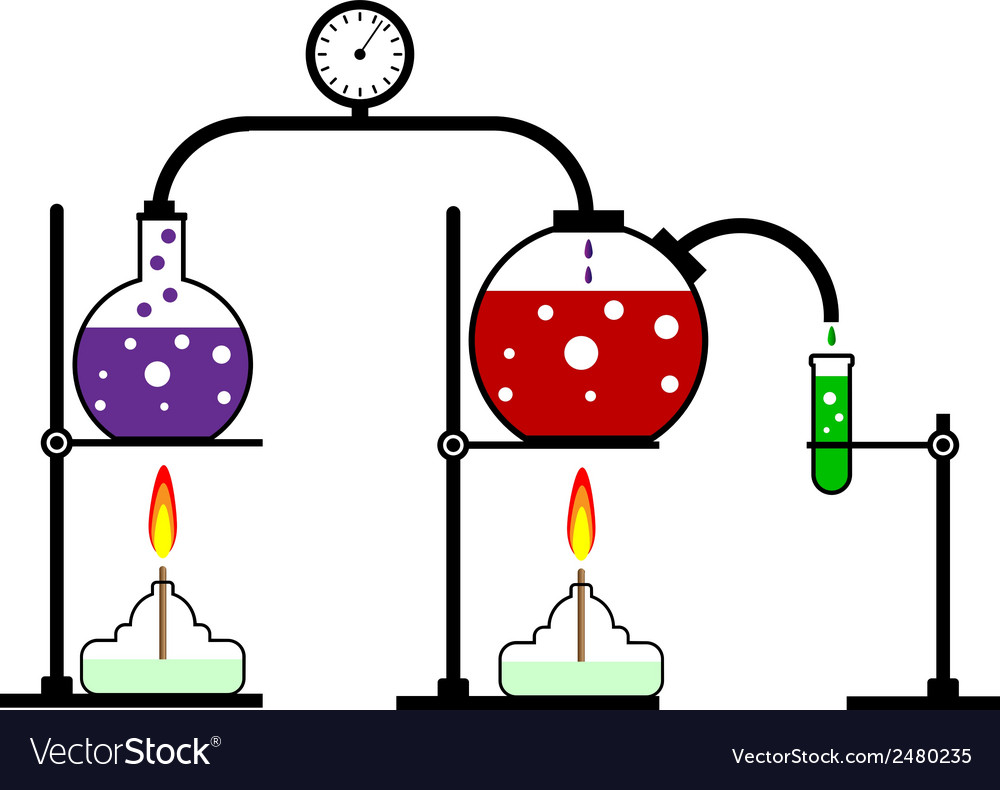 Download Chemical reaction Royalty Free Vector Image - VectorStock