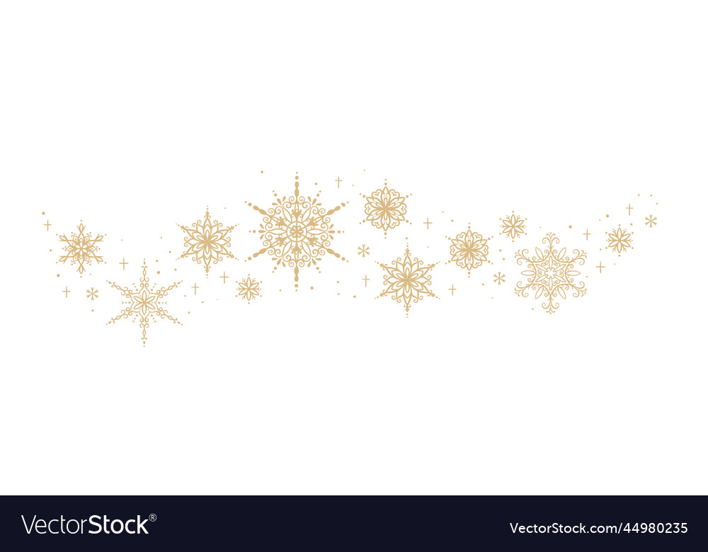 Cute hand drawn christmas design horizontal Vector Image