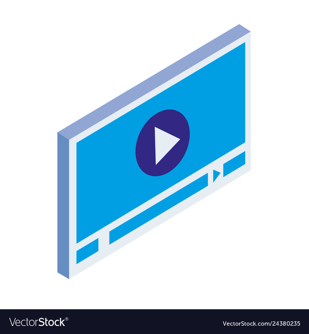 Media player template icon Royalty Free Vector Image Media player template icon Royalty Free Vector Image