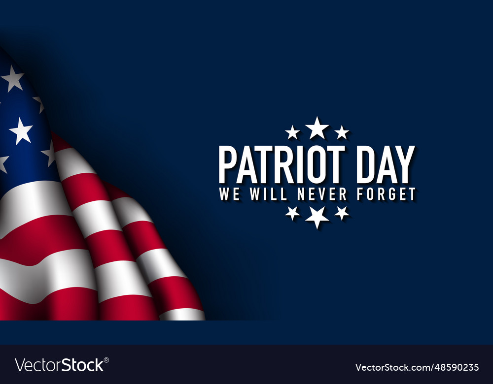 Patriot day background design Royalty Free Vector Image