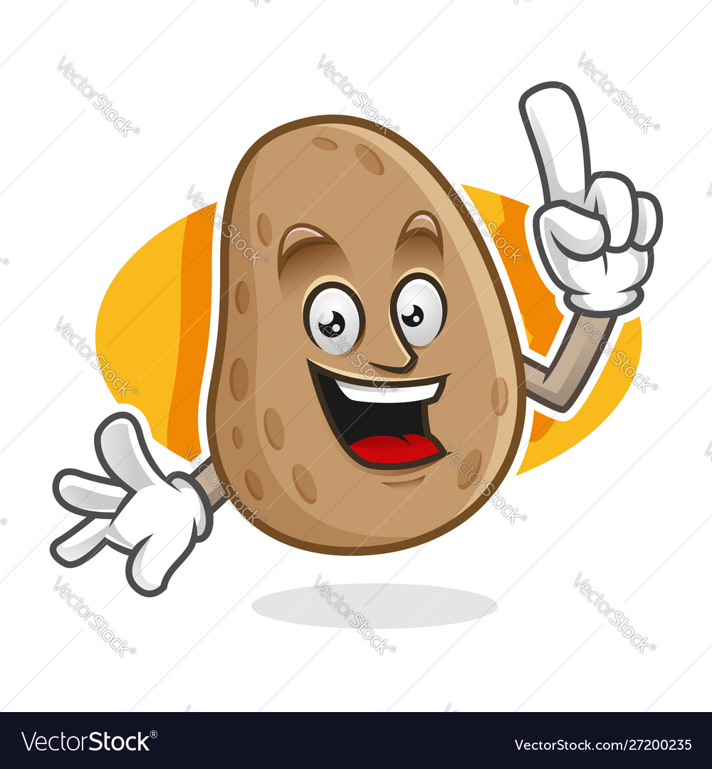 Potato character design or mascot perfect Vector Image