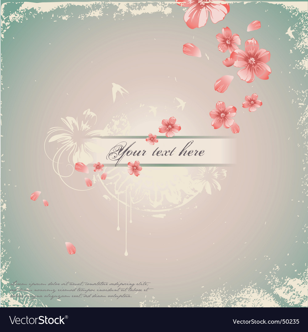 Romantic floral background