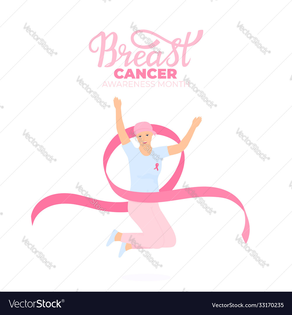 Women cancer patient wearing headscarf after vector image Women cancer patient wearing headscarf after