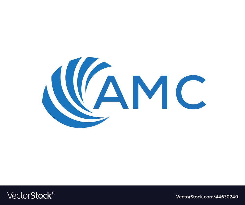 Amc abstract business growth logo design on white Vector Image