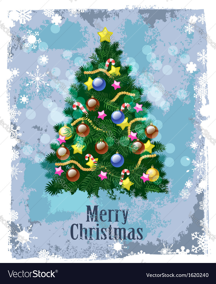 Christmas tree Royalty Free Vector Image - VectorStock