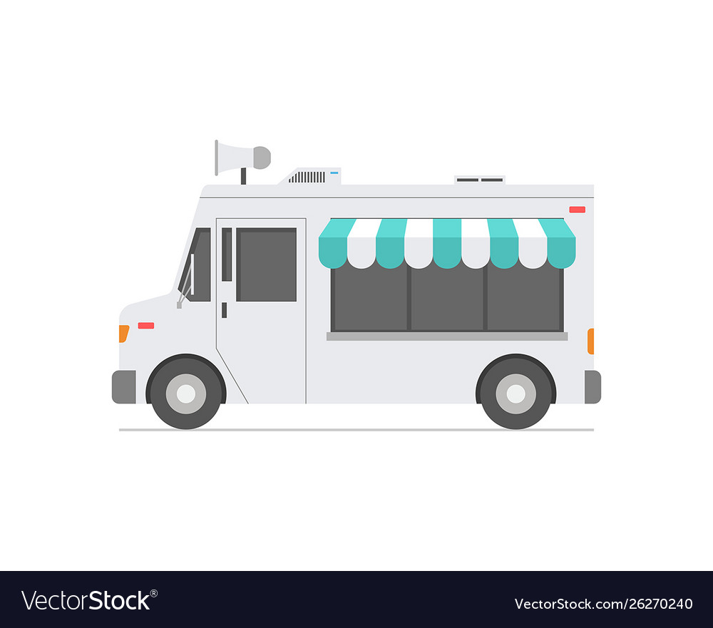 Food truck Royalty Free Vector Image - VectorStock