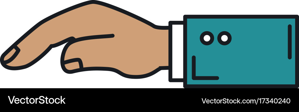 Human hand receiving icon Royalty Free Vector Image