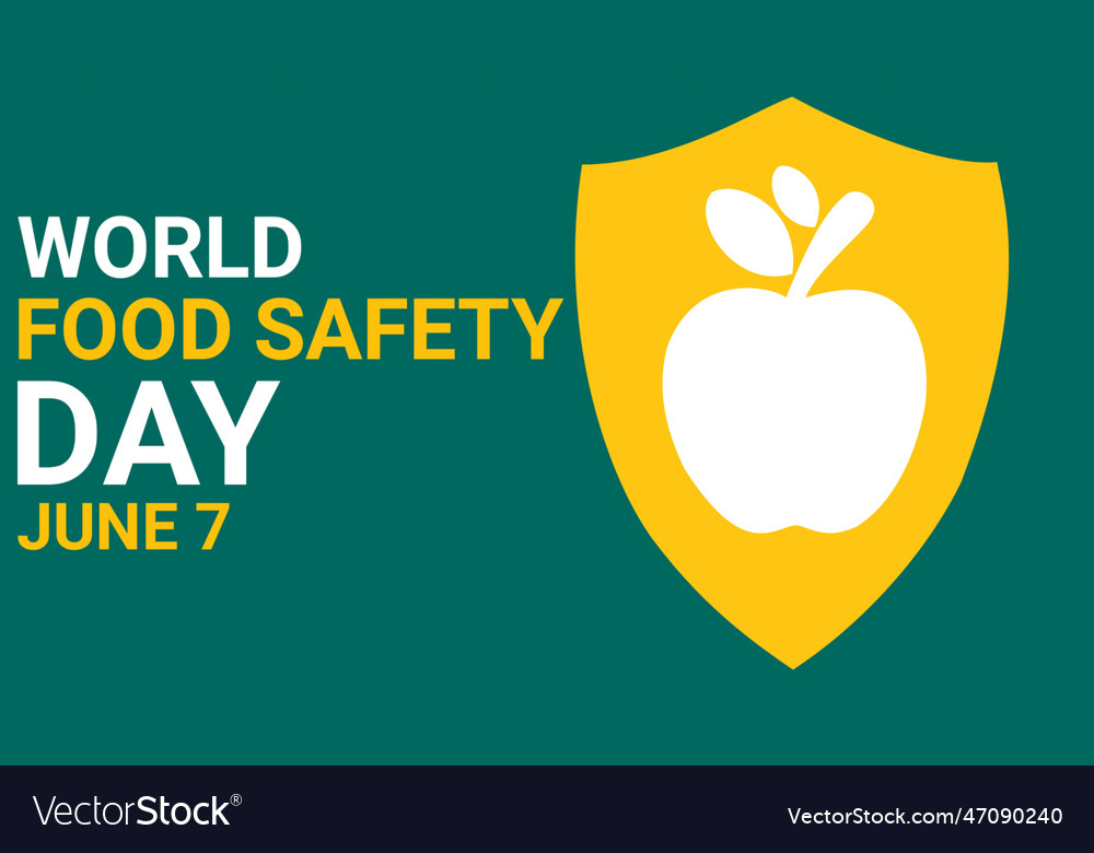 World food safety day Royalty Free Vector Image