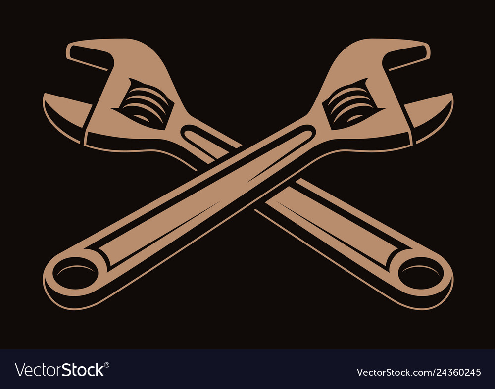 Crossed wrenches